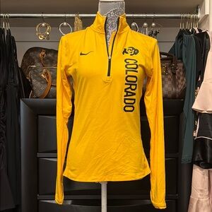 Nike Women's Yellow Colorado Long Sleeve Top